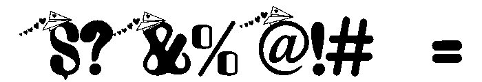 Airplane Love Font OTHER CHARS