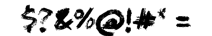 Airu Blash Regular Font OTHER CHARS