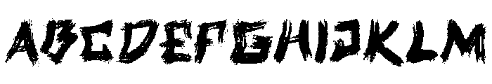 Airu Blash Regular Font UPPERCASE