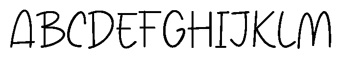 Airy Letters Font UPPERCASE