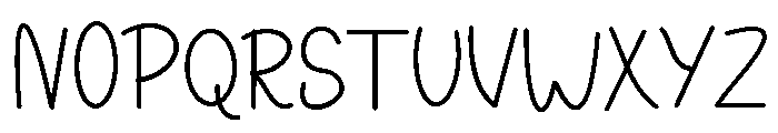 Airy Letters Font UPPERCASE
