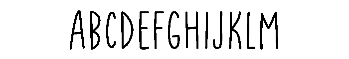Airy Note Font UPPERCASE
