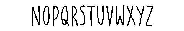 Airy Note Font UPPERCASE