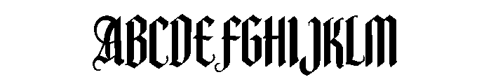 Aithren Font UPPERCASE