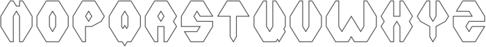 AIRCRAFT-Hollow otf (400) Font UPPERCASE