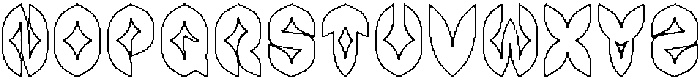 AIRPLANE-Hollow otf (400) Font UPPERCASE