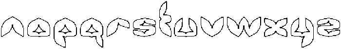 AIRPLANE-Hollow otf (400) Font LOWERCASE