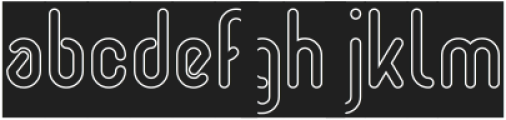 AIRWAVES-Hollow-Inverse otf (400) Font LOWERCASE