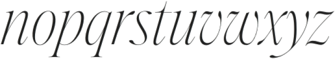 Aida Light Italic otf (300) Font LOWERCASE