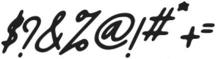 Aiden sign Italic otf (400) Font OTHER CHARS