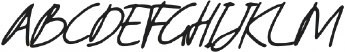 Aiden sign Italic otf (400) Font UPPERCASE