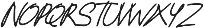 Aiden sign Italic otf (400) Font UPPERCASE