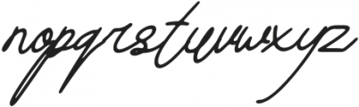 Aiden sign Italic otf (400) Font LOWERCASE