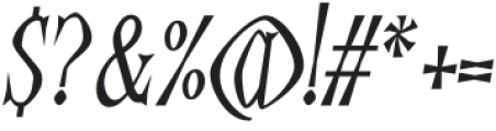 Aidens Family Italic otf (400) Font OTHER CHARS