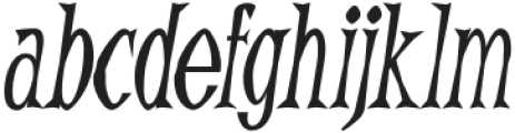 Aidens Family Italic otf (400) Font LOWERCASE