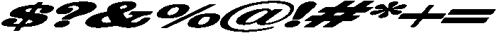 Aider Italic otf (400) Font OTHER CHARS