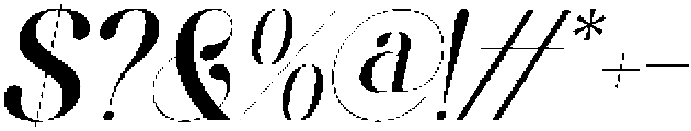 Aielenea Italic otf (400) Font OTHER CHARS