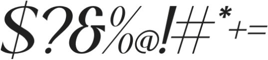 Ailse Italic otf (400) Font OTHER CHARS