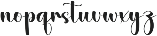 Ainsley Signature Regular otf (400) Font LOWERCASE