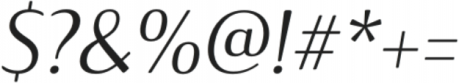 Ainslie Contrast Ext Regular Italic otf (400) Font OTHER CHARS