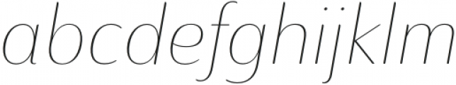 Ainslie Contrast Ext Thin Italic otf (100) Font LOWERCASE