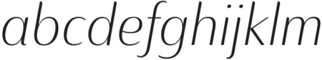 Ainslie Contrast Norm Light Italic otf (300) Font LOWERCASE