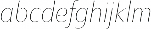 Ainslie Contrast Norm Thin Italic otf (100) Font LOWERCASE