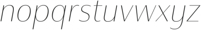 Ainslie Contrast Norm Thin Italic otf (100) Font LOWERCASE