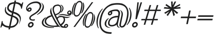 Airium Bold Italic otf (700) Font OTHER CHARS