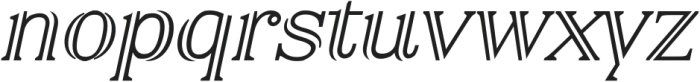 Airium Bold Italic otf (700) Font LOWERCASE