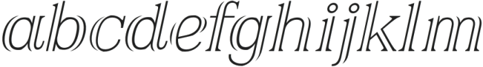 Airium Italic otf (400) Font LOWERCASE