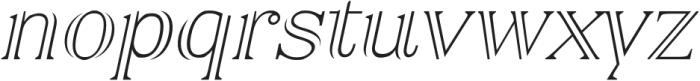 Airium Italic otf (400) Font LOWERCASE