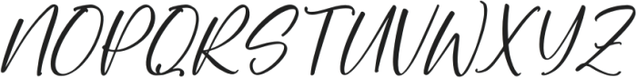 Airnon Italic otf (400) Font UPPERCASE