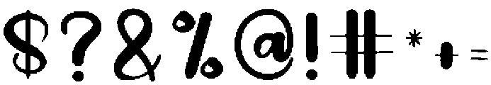 Airplane Regular otf (400) Font OTHER CHARS