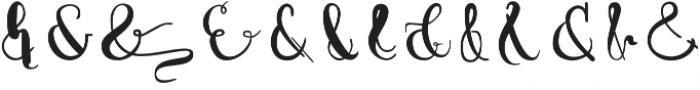 Airy Ampersands Ampersands otf (400) Font LOWERCASE