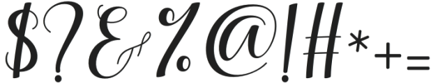 Aishagia Script Regular otf (400) Font OTHER CHARS