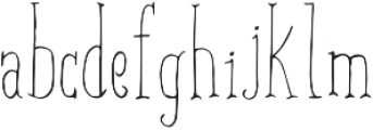 Aiza Shine Serif Regular otf (400) Font LOWERCASE