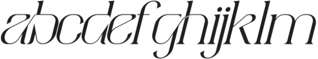 aimstesa Italic otf (400) Font LOWERCASE