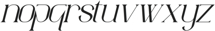 aimstesa Italic otf (400) Font LOWERCASE