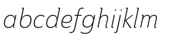 Ainslie Condensed Light Italic Font LOWERCASE