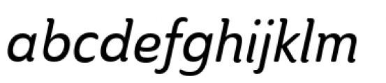 Ainslie Condensed Medium Italic Font LOWERCASE