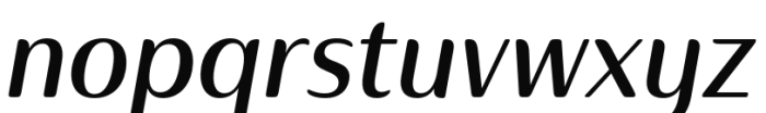 Ainslie Contrast Condensed Demi Italic Font LOWERCASE