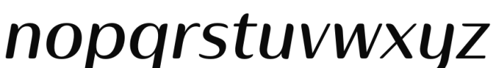 Ainslie Contrast Extended Demi Italic Font LOWERCASE