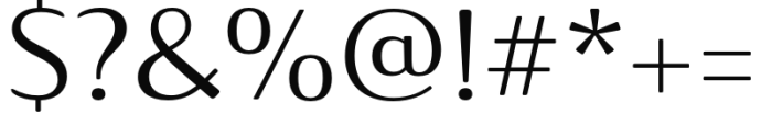 Ainslie Contrast Extended Regular Font OTHER CHARS