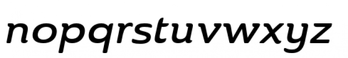 Ainslie Extended Demi Italic Font LOWERCASE