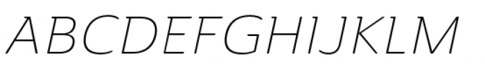 Ainslie Extended Light Italic Font UPPERCASE