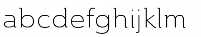 Ainslie Extended Light Font LOWERCASE