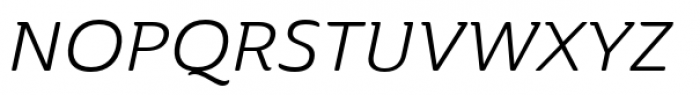 Ainslie Extended Regular Italic Font UPPERCASE