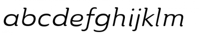 Ainslie Extended Regular Italic Font LOWERCASE