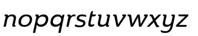 Ainslie Normal Medium Italic Font LOWERCASE